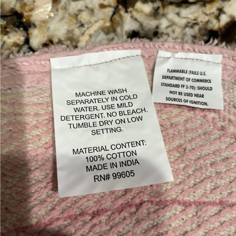 Pink Bow Bath Mat
